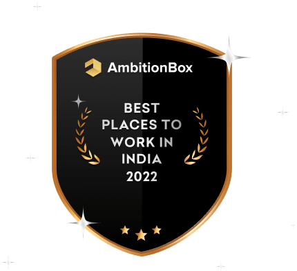 Shilsha Technologies awarded by AmbitionBox as one of the Best Places to Work in India 2022.